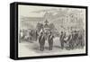 Funeral Procession of Marshal Exelmans to the Church of the Invalides, at Paris-null-Framed Stretched Canvas
