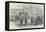 Funeral Procession of Marshal Exelmans to the Church of the Invalides, at Paris-null-Framed Stretched Canvas