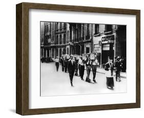 Funeral Procession of Members of the French Resistance, Paris, 1944-null-Framed Giclee Print