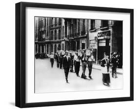 Funeral Procession of Members of the French Resistance, Paris, 1944-null-Framed Giclee Print