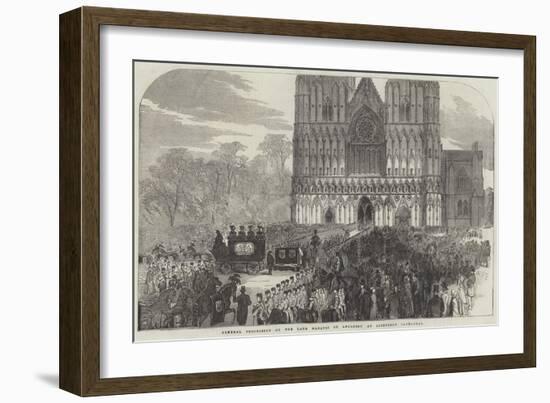 Funeral Procession of the Late Marquis of Anglesey at Lichfield Cathedral-null-Framed Giclee Print
