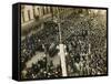 Funeral Procession of the Poet Valery Bryusov, Moscow, USSR, 12 October 1924-null-Framed Stretched Canvas
