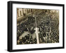 Funeral Procession of the Poet Valery Bryusov, Moscow, USSR, 12 October 1924-null-Framed Giclee Print