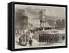 Funeral Procession of the Prince Royal of Belgium Leaving the Palace of Laeken-null-Framed Stretched Canvas