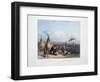 Funeral Scaffold of a Sioux Chief Near Fort Pierre-Karl Bodmer-Framed Giclee Print