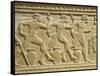 Funeral Stone Depicting Athletes Racing Relief from Sicily, Italy-null-Framed Stretched Canvas