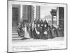 Funeral Ticket by William Hogarth-William Hogarth-Mounted Giclee Print