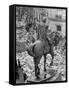 Funeral Wreaths for Evita Peron Cover Street Beneath Statue of Julio Argentino Roca-Alfred Eisenstaedt-Framed Stretched Canvas