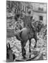 Funeral Wreaths for Evita Peron Cover Street Beneath Statue of Julio Argentino Roca-Alfred Eisenstaedt-Mounted Photographic Print