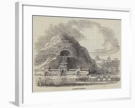Funerals and Tombs of the Chinese-null-Framed Giclee Print