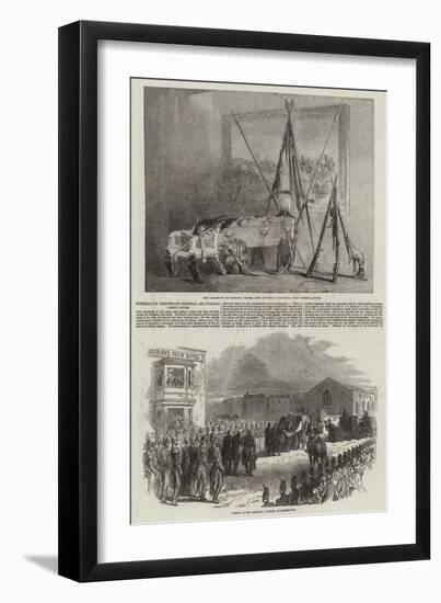 Funerals of Lieutenant-General Sir Charles James Napier-null-Framed Giclee Print