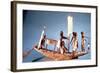 Funerary Boat of Painted Wood, 9th Dynasty, Ancient Egypt, 2232-2140 BC-null-Framed Photographic Print