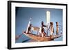 Funerary Boat of Painted Wood, 9th Dynasty, Ancient Egypt, 2232-2140 BC-null-Framed Photographic Print
