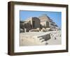 Funerary Complex of King Djoser, Jubilee Heb-Sed Court and Chapels. Step Pyramid in the Background-null-Framed Giclee Print