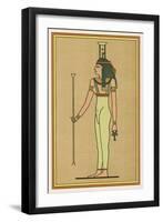 Funerary Deity She Mourns the Pharaoh When He Dies and Escorts Him into the Underworld-E.a. Wallis Budge-Framed Art Print