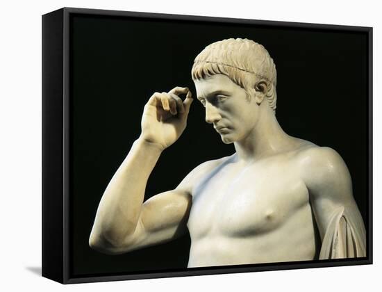 Funerary Marble Statue in Honor of Marcellus-null-Framed Stretched Canvas