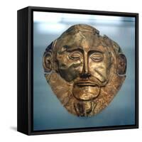 Funerary Mask of Agamemnon, Legendary King of Mycenae, C1600-C1500 BC-null-Framed Stretched Canvas
