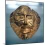 Funerary Mask of Agamemnon, Legendary King of Mycenae, C1600-C1500 BC-null-Mounted Photographic Print