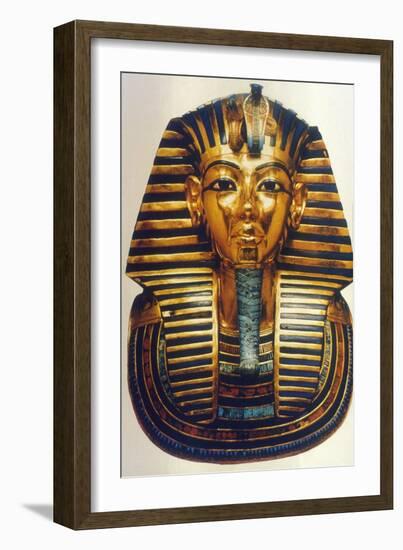 Funerary mask of Tutankhamun, Ancient Egyptian Pharaoh, c1325 BC. Artist: Anon-Anon-Framed Giclee Print