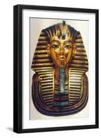 Funerary mask of Tutankhamun, Ancient Egyptian Pharaoh, c1325 BC. Artist: Anon-Anon-Framed Giclee Print