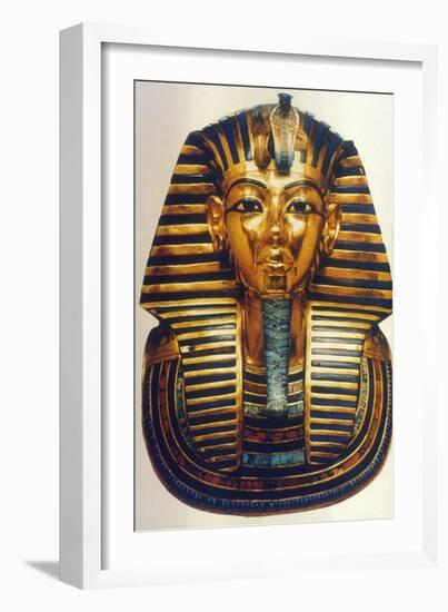 Funerary mask of Tutankhamun, Ancient Egyptian Pharaoh, c1325 BC. Artist: Anon-Anon-Framed Giclee Print