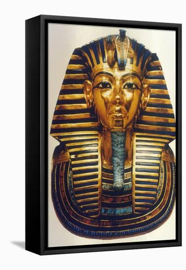 Funerary mask of Tutankhamun, Ancient Egyptian Pharaoh, c1325 BC. Artist: Anon-Anon-Framed Stretched Canvas