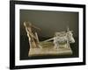 Funerary Model of a Ploughman Leading His Plough Drawn by Two Oxen-Middle Kingdom Egyptian-Framed Giclee Print