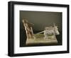 Funerary Model of a Ploughman Leading His Plough Drawn by Two Oxen-Middle Kingdom Egyptian-Framed Giclee Print