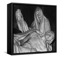 Funerary Monument, Notre Dame, Paris-Simon Marsden-Framed Stretched Canvas