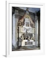 Funerary Monument to Michelangelo, by Vasari-null-Framed Photographic Print