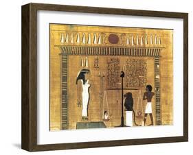 Funerary Papyrus, Ancient Egyptian, 18th Dynasty, 1550-1293 BC-null-Framed Giclee Print