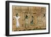 Funerary Papyrus of Djedkhonsouefankh of the Judgement of the Deceased, Third Intermediate Period-null-Framed Giclee Print