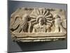 Funerary Relief Representing the God Yarhibol the Sun Symbol and Two Eagles on His Sides-null-Mounted Giclee Print