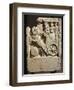 Funerary Stele of Ostiala Gallenia Portrayed on a Chariot Descending into the Underworld-null-Framed Giclee Print