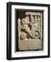 Funerary Stele of Ostiala Gallenia Portrayed on a Chariot Descending into the Underworld-null-Framed Giclee Print