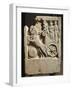 Funerary Stele of Ostiala Gallenia Portrayed on a Chariot Descending into the Underworld-null-Framed Giclee Print