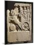 Funerary Stele of Ostiala Gallenia Portrayed on a Chariot Descending into the Underworld-null-Mounted Giclee Print