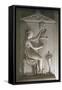 Funerary Stele of Ottavio Trento-Antonio Canova-Framed Stretched Canvas
