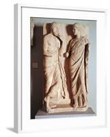 Funerary Stele of Rhammontes B.C.-null-Framed Giclee Print