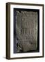 Funerary Stele with Relief Depicting Stylized Building Within Pattern of Medallions-null-Framed Giclee Print