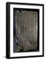 Funerary Stele with Relief Depicting Stylized Building Within Pattern of Medallions-null-Framed Giclee Print