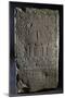 Funerary Stele with Relief Depicting Stylized Building Within Pattern of Medallions-null-Mounted Giclee Print