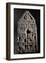 Funerary Stele with Triangular Pediment and Cross Inscribed Within Wreath-null-Framed Giclee Print