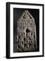 Funerary Stele with Triangular Pediment and Cross Inscribed Within Wreath-null-Framed Giclee Print