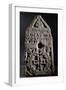 Funerary Stele with Triangular Pediment and Cross Inscribed Within Wreath-null-Framed Giclee Print