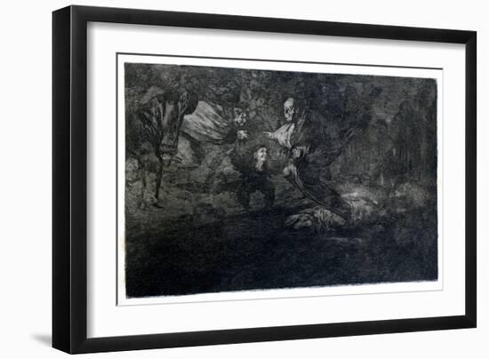 Funereal Riddle, 1819-1823-Francisco de Goya-Framed Giclee Print