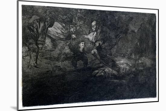 Funereal Riddle, 1819-1823-Francisco de Goya-Mounted Giclee Print