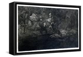 Funereal Riddle, 1819-1823-Francisco de Goya-Framed Stretched Canvas