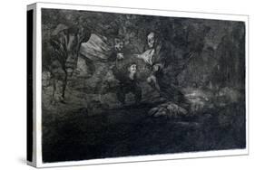 Funereal Riddle, 1819-1823-Francisco de Goya-Stretched Canvas