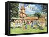Funfair on the Green-Trevor Mitchell-Framed Stretched Canvas